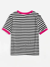 Striped Patch Pocket Ringer Tee